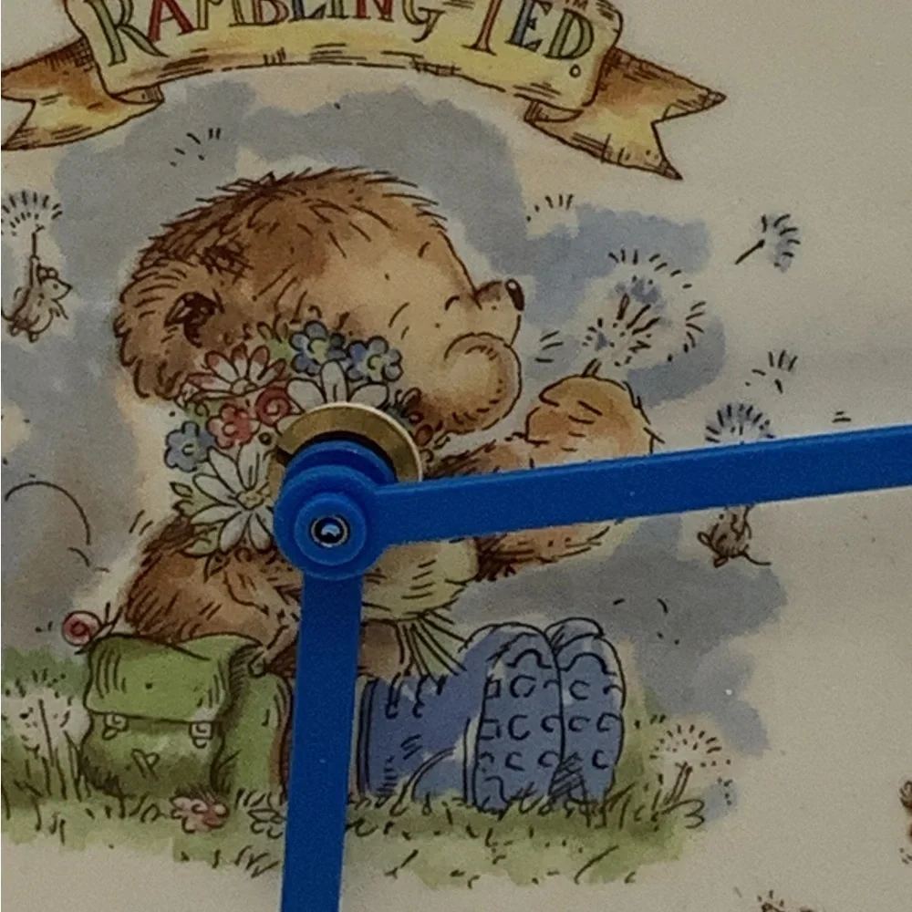 Vintage Wedgwood England Rambling Ted Children’s Wall Clock